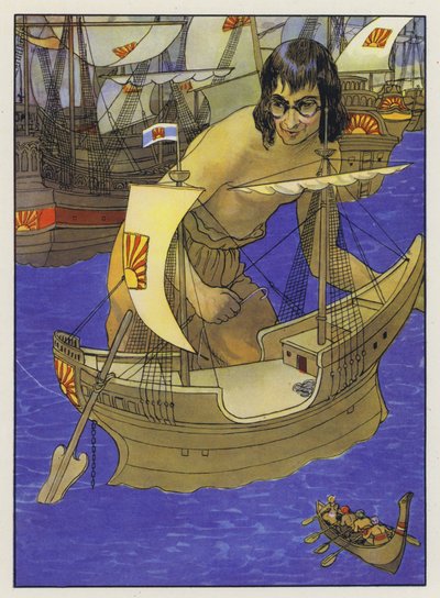 Illustration för Gullivers resor av Jonathan Swift av Artus Scheiner