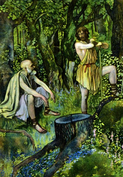 Timon av Aten, pjäs av William Shakespeare, ca 1880 (tryck) av Artus Scheiner