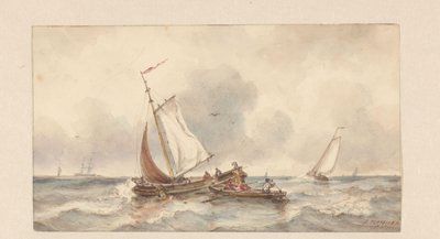 Fartyg till sjöss av Ary Pleijsier (signed by artist)