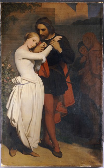 Faust och Margareta i trädgården, 1846 av Ary Scheffer