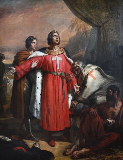 Franska: Saint Louis visiterant les pestiférés av Ary Scheffer