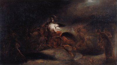 Lenore. De döda reser fort, ca. 1830. av Ary Scheffer