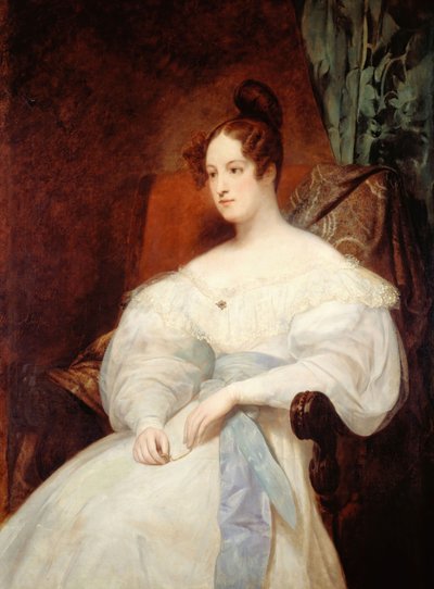Porträtt av prinsessan Louise av Orléans 1812-1850, 1833. av Ary Scheffer