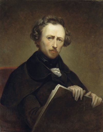 Självporträtt vid 43 års ålder, ca 1838 (olja på duk) av Ary Scheffer