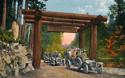 Ingång till Mount Rainier National Park, c1916 av Asahel Curtis