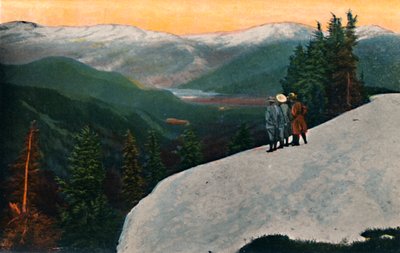 Tittar ner från Mount Rainier, c1916 av Asahel Curtis