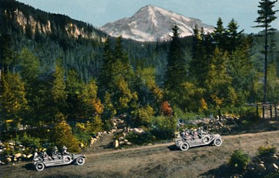 Mt. Rainier från National Park Inn, c1916 av Asahel Curtis
