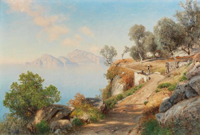 Tyska: Utsikt över Capri av Ascan Lutteroth