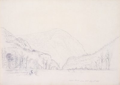 Notch House, White Mountains, New Hampshire, 1839 (grafit på papper) av Asher Brown Durand