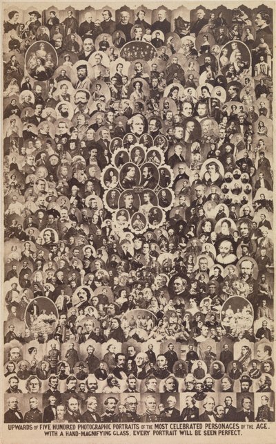 Uppåt femhundra fotografiska porträtt av de mest berömda personerna i..., ca. 1864. av Ashford Brothers and Co
