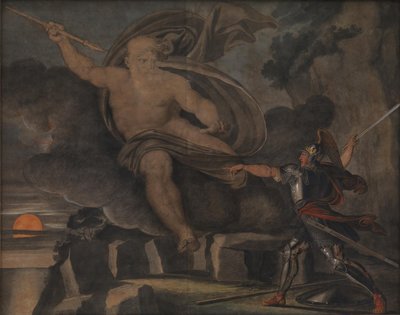 Fingals kamp med Lodas ande av Asmus Jacob Carstens