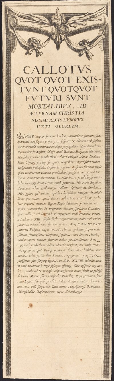 Belägringen av La Rochelle [skylt 8 av 16; uppsättningen omfattar 1952.8.97-112] av Assistant of Jacques Callot