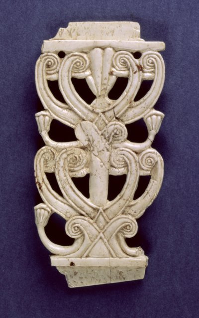Palmettfragment från Fort Shalmaneser, Nimrud, 800-talet f.Kr av Assyrian School