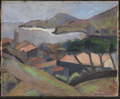 Utsikt över Collioure av Astrid Holm