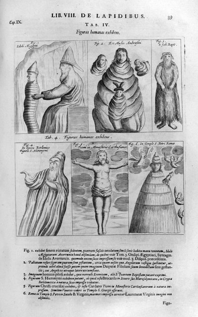Människofigurer, 1678 av Athanasius Kircher
