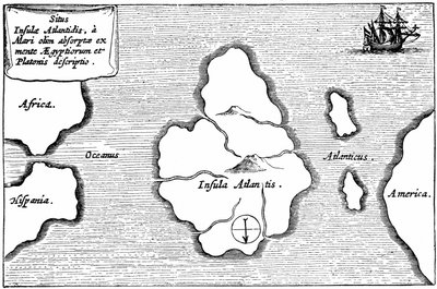 Karta över Atlantis, från 