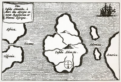 Karta över Atlantis, från 