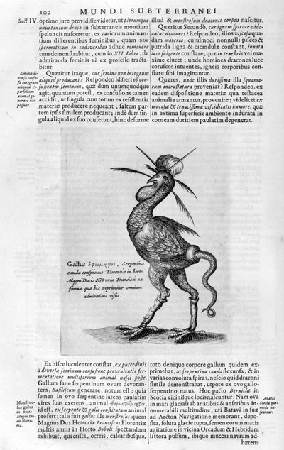 Mytiska varelser, 1678. av Athanasius Kircher