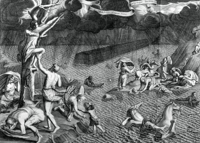 Syndfloden, 1675 av Athanasius Kircher