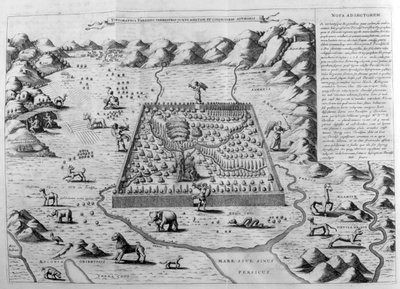 Det terrestra paradiset, 1675 av Athanasius Kircher