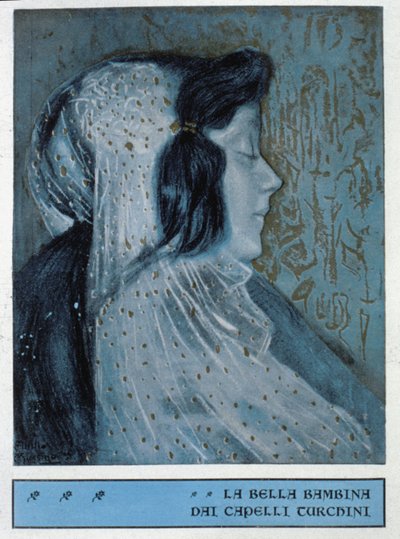 Den blå älvan i Pinocchios äventyr (illustration) av Attilio Mussino