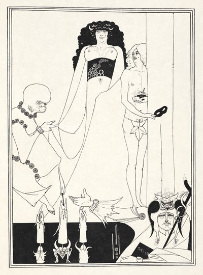 Illustration till "Salome" av Oscar Wilde av Aubrey (after) Beardsley