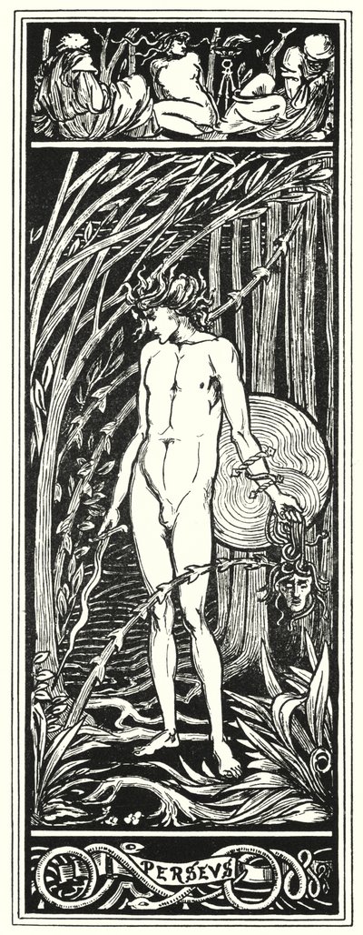 Perseus 1920 (engraving) av Aubrey (after) Beardsley