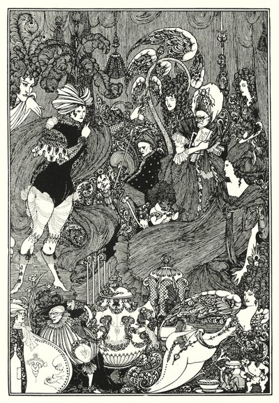 The Cave of Spleen (gravyr) av Aubrey (after) Beardsley