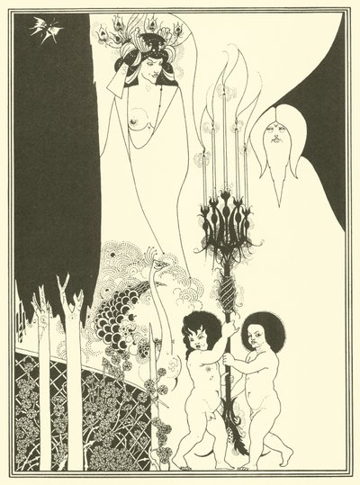 Herodes ögon (litografi) av Aubrey (after) Beardsley