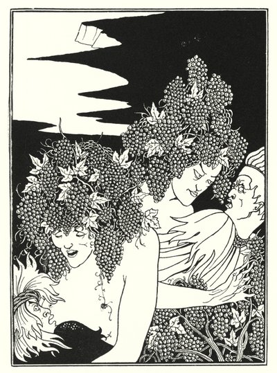 The Snare of Vintage (gravyr) av Aubrey (after) Beardsley