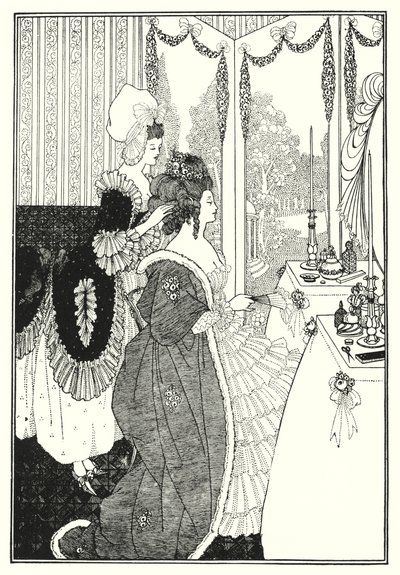 Toaletten (gravyr) av Aubrey (after) Beardsley