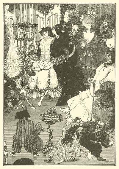 The Toilet of Helen (litografi) av Aubrey (after) Beardsley