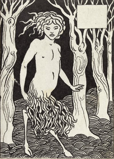En faun, 1880-talet av Aubrey Beardsley