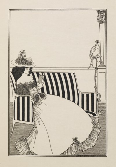 Ett katalogomslag från en andra bok med femtio teckningar av Aubrey Beardsley