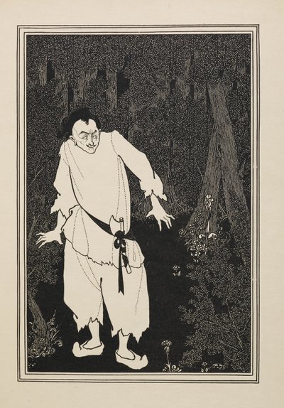 Ali Baba i träet, från en bok med femtio teckningar av Aubrey Beardsley