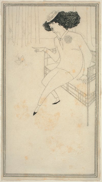 Karikatyr av J.M. Whistler av Aubrey Beardsley