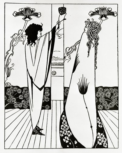 Hur Tristan drack kärleksdrycken, ca 1894 av Aubrey Beardsley