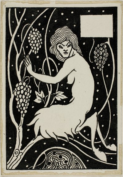 Dekorativ studie: Satyr av Aubrey Beardsley