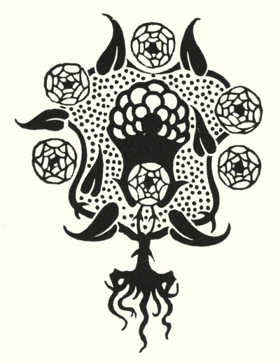 Design för främre omslaget till "Salome" av Aubrey Beardsley