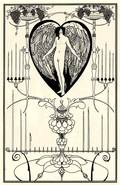 Illustration till The Mirror of Love av Marc-André Raffalovich, 1895 av Aubrey Beardsley