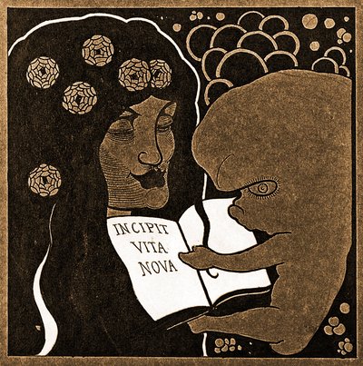 Incipit Vita Nova: Här börjar ett nytt liv, 1893 av Aubrey Beardsley