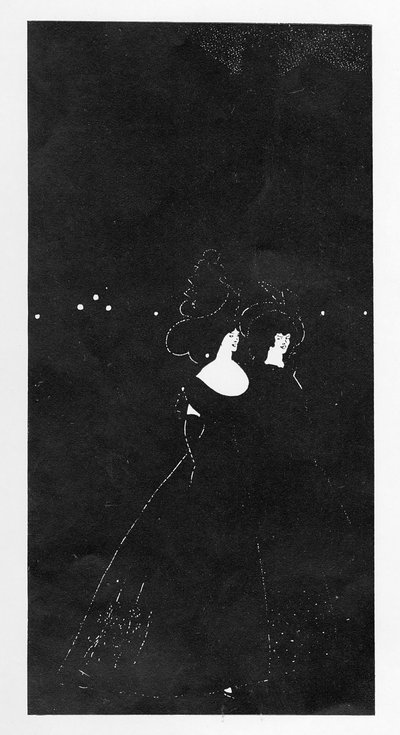 Les Passades, illustration ur "The Winter Number of Today", 1894 av Aubrey Beardsley