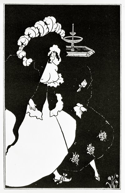 Messaline och följeslagare återvänder från en bordell, ca 1894 av Aubrey Beardsley