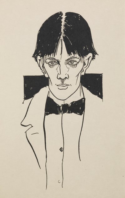 Porträtt från en bok med femtio teckningar av Aubrey Beardsley