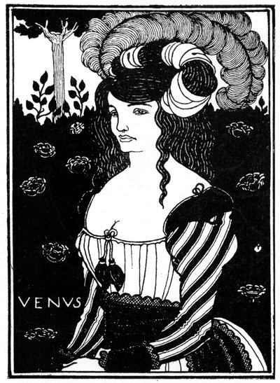 Porträtt av en kvinna, 1898. av Aubrey Beardsley