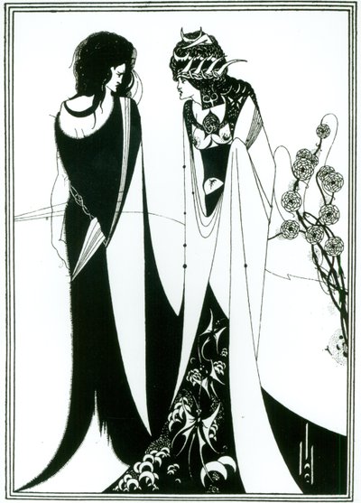 Salome med sin mamma, Herodias av Aubrey Beardsley