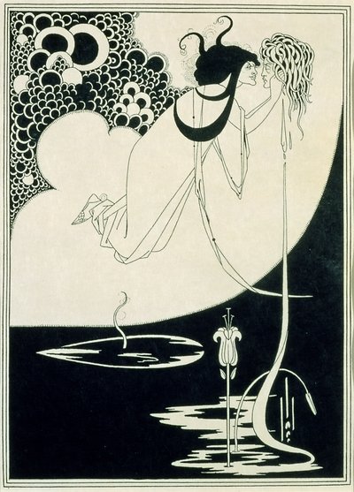 The Climax, illustration från "Salome" av Oscar Wilde av Aubrey Beardsley