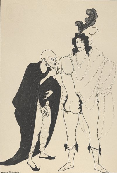 Häroldens undersökning, för Aristofanes Lysistrata, ca. 1926. av Aubrey Beardsley