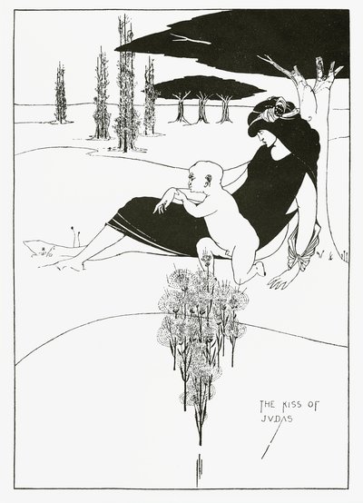 Judas kyss, 1893 av Aubrey Beardsley