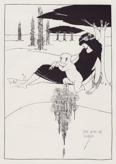 Judas kyss, 1893. av Aubrey Beardsley